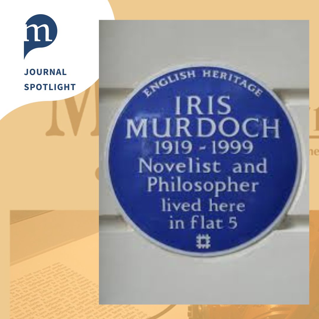 ProjectMUSE's tweet image. Novelist & philosopher, Dame Iris Murdoch, would have been 106 today.
To celebrate her life and remember her birthday, explore an issue of MFS including a 1987 interview.
#ReadUP - bit.ly/lirismurdoch
Thank you @JHUPress