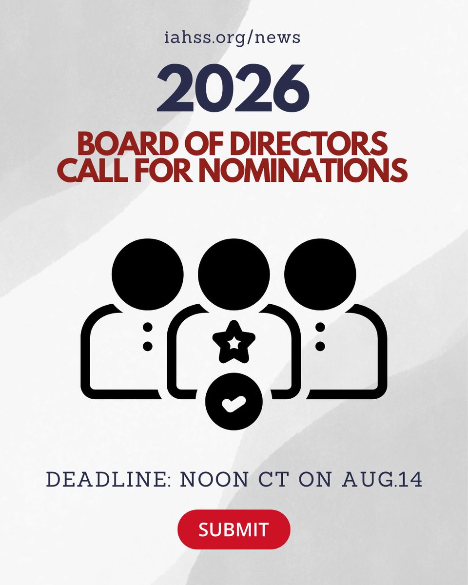 The 2026 Board of Directors Call for Nominations is now open. Submit via our NEW online application portal today. MORE INFO ▶️ buff.ly/Bs5DWsj 
:
#BoardofDirectors #HealthcareSecurity #HealthcareSafety #HospitalSafety #ApplicationPortal #HealthcareProtection #Candidates