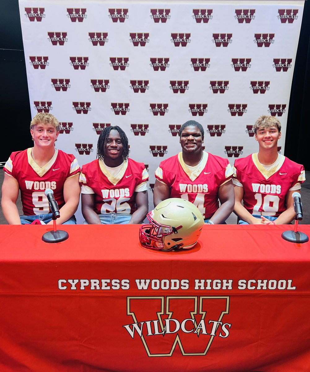 Cy Woods Football (@cywoodsfb212) on Twitter photo Cy Woods Wildcats were proud to represent <a href="/CyWoods212/">Cypress Woods HS</a> at <a href="/CFISDAthletics/">CFISDAthletics</a> first-ever Media Day!
Our Wildcat leaders did an outstanding job sharing what our program is all about, our 212° love , our 212°expectations, & our 212° standards. <a href="/CyWoodsFB212/">Cy Woods Football</a>
#212ComingDifferent Cy Woods Wildcats were proud to represent <a href="/CyWoods212/">Cypress Woods HS</a> at <a href="/CFISDAthletics/">CFISDAthletics</a> first-ever Media Day!
Our Wildcat leaders did an outstanding job sharing what our program is all about, our 212° love , our 212°expectations, & our 212° standards. <a href="/CyWoodsFB212/">Cy Woods Football</a>
#212ComingDifferent