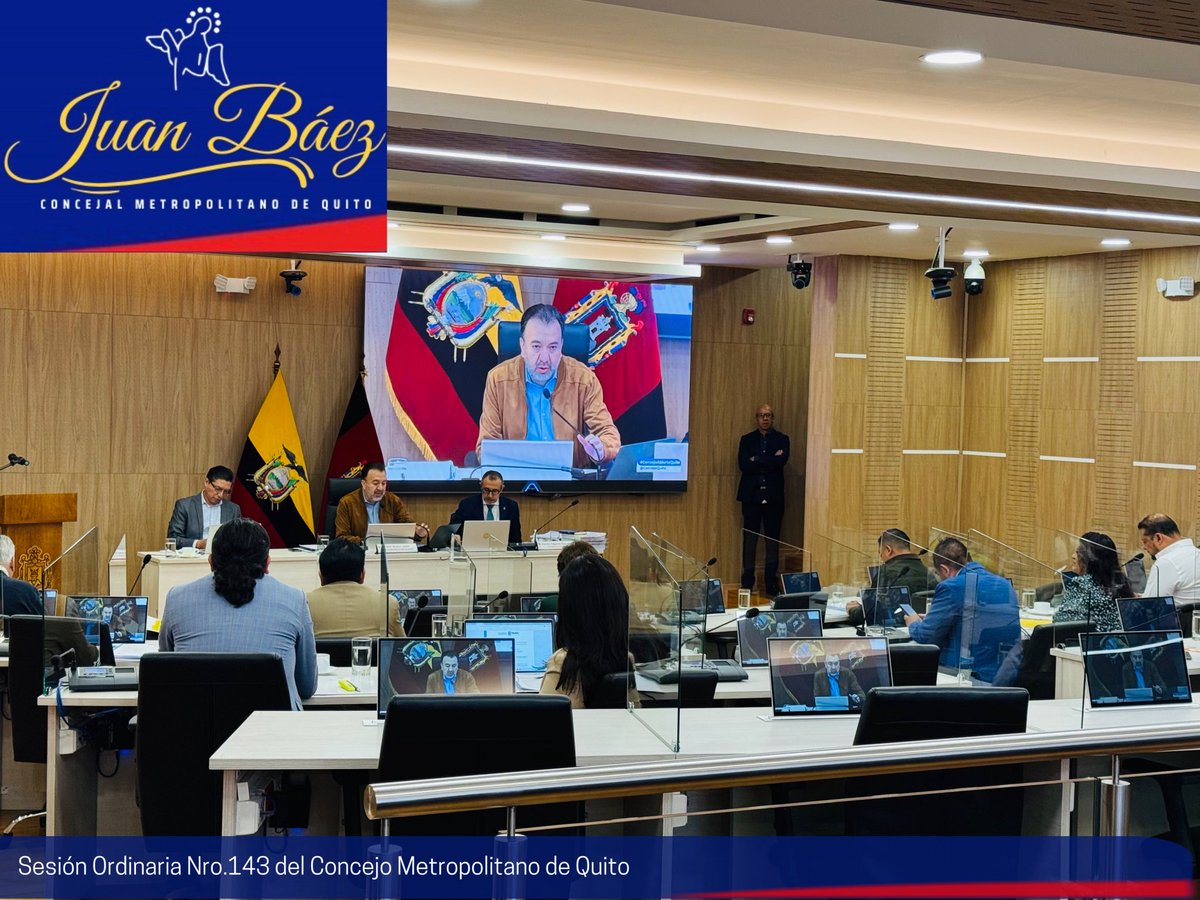 ✅Hoy se llevó a cabo la Sesión Ordinaria Nro.143 del Concejo Metropolitano de Quito.
#Quito #ConcejoMetropolitano #Sesión143 #RíoMachángara #MarcaCiudad #Ordenanzas #EspacioPúblico #concejaljuanbaez #ConcejalDeLaGente