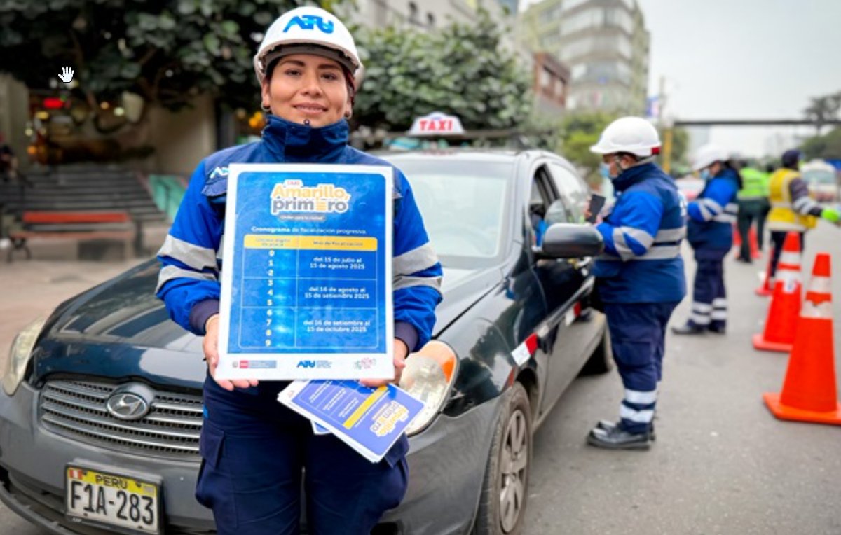 ¡Taxi amarillo, ¡primero!  La ATU inicia fiscalización progresiva en Lima y Callao para mejorar la seguridad vial.  ¿Crees que esta medida mejorará el transporte público?  #TaxiAmarilloPrimero #SeguridadVialLima