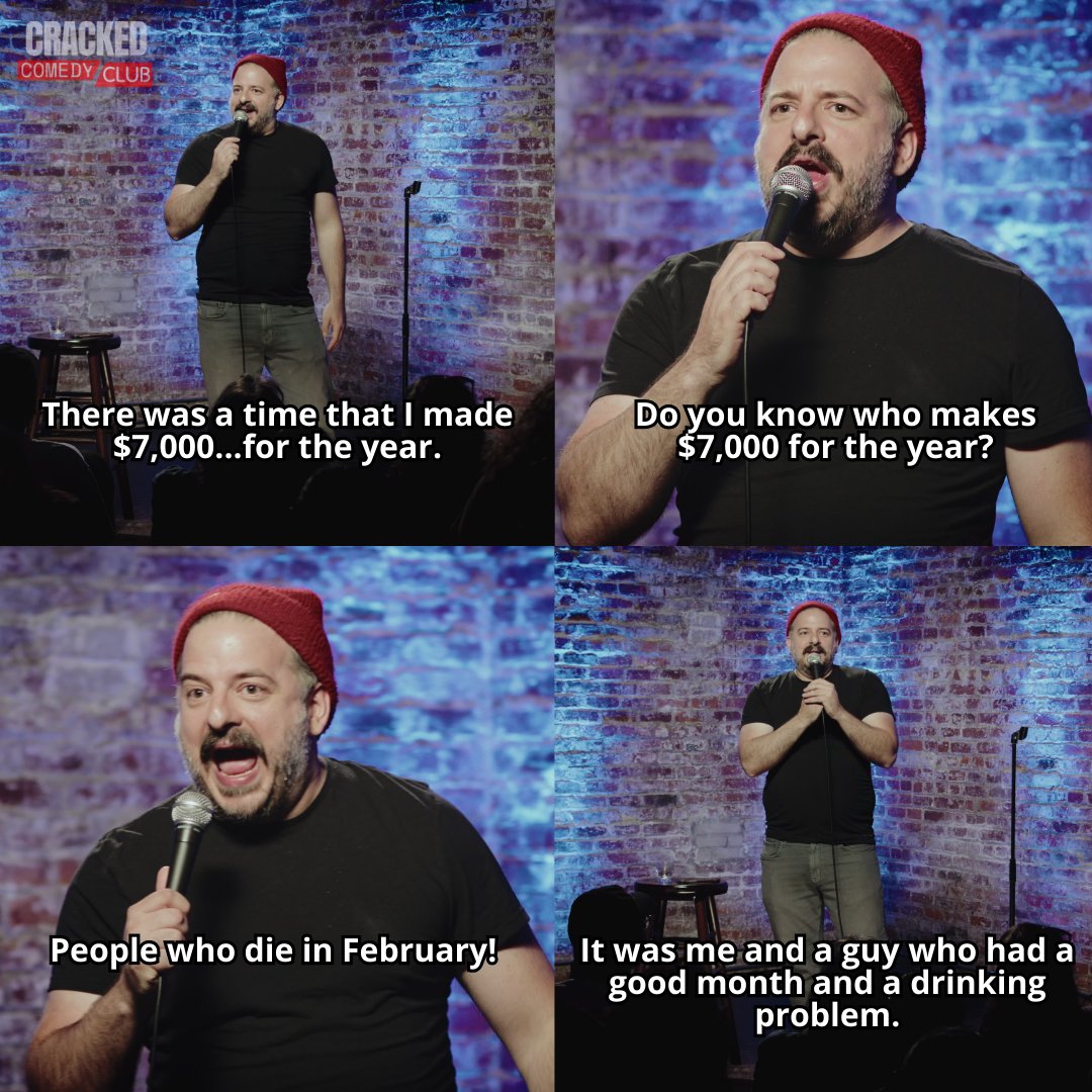 I made $7,000 for the whole year! Watch Greg's full set HERE youtu.be/vFyWga0sxLA