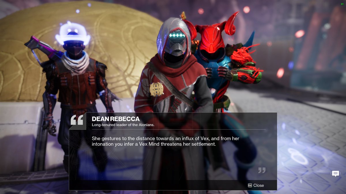 Your friends can photobomb your dialogue encounters XD #destiny2 #teof