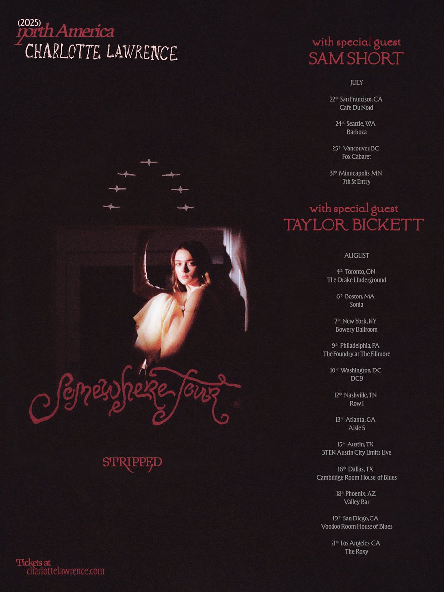 Excited to announce Sam Short &amp; Taylor Bickett will be joining me on the Somewhere tour😭 it’s a GIRLS TOUR BABY♥️♥️♥️