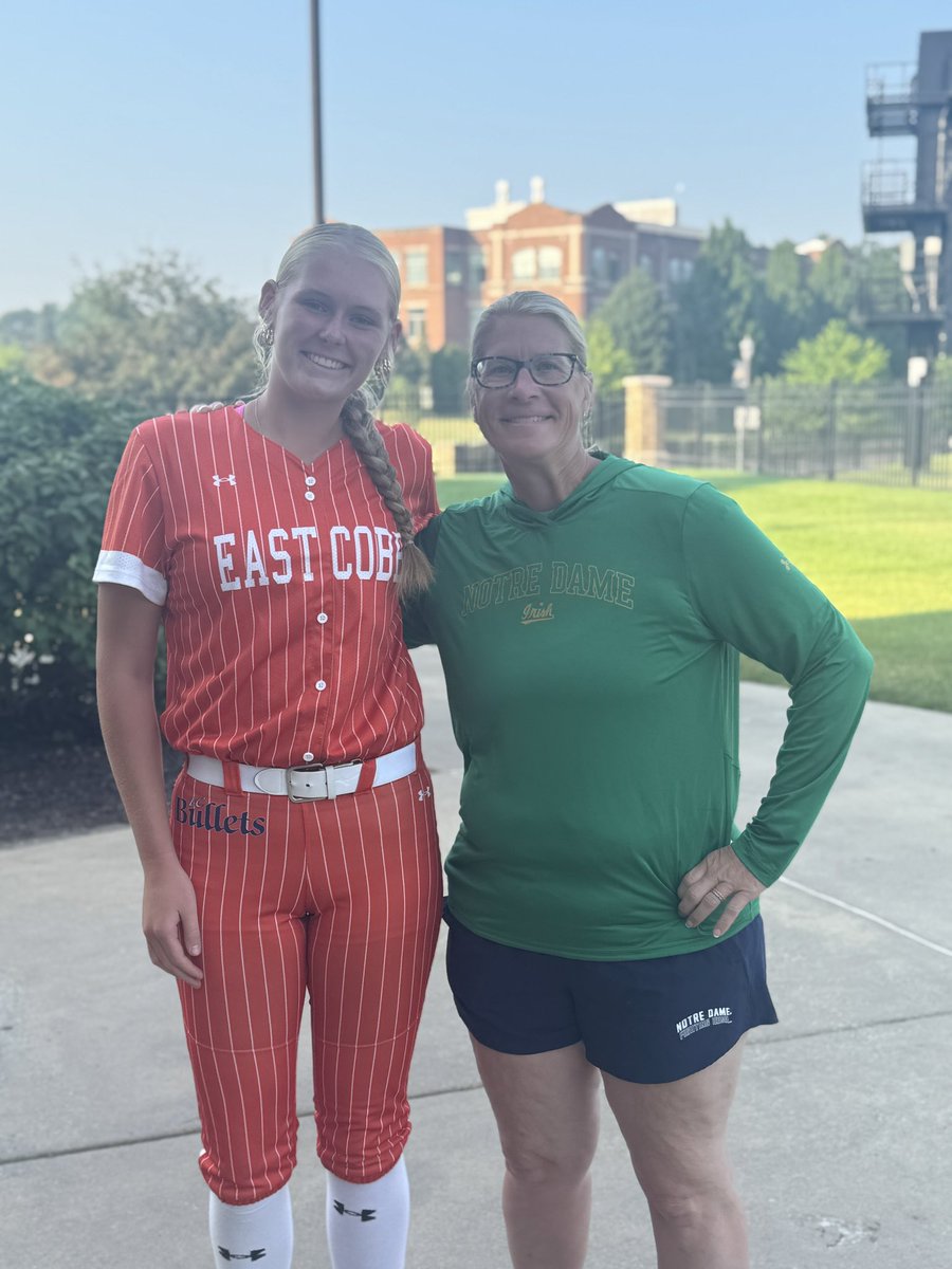 Camryn Phillips 2027 (@camphillips2027) on Twitter photo Thank you <a href="/NDsoftball/">Notre Dame Softball</a> for having me at camp today. It was so great to finally get on campus and learn a little bit about what Notre Dame Softball is all about! Hope to be back soon!! <a href="/Coach_pooch/">Mike “Pooch” Perniciaro</a> <a href="/2Ganeff/">Kris Ganeff</a> <a href="/CoachDeOliveira/">☘️Irish Coach Boo!☘️</a> <a href="/EC05Bilz/">EC Bullets Schnute/Bilz 16u</a> <a href="/Coach_KatieG/">Katie Griffith</a> Thank you <a href="/NDsoftball/">Notre Dame Softball</a> for having me at camp today. It was so great to finally get on campus and learn a little bit about what Notre Dame Softball is all about! Hope to be back soon!! <a href="/Coach_pooch/">Mike “Pooch” Perniciaro</a> <a href="/2Ganeff/">Kris Ganeff</a> <a href="/CoachDeOliveira/">☘️Irish Coach Boo!☘️</a> <a href="/EC05Bilz/">EC Bullets Schnute/Bilz 16u</a> <a href="/Coach_KatieG/">Katie Griffith</a>