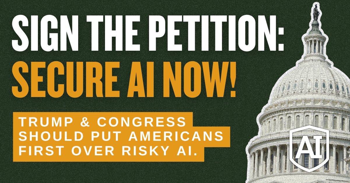 secureainow's tweet image. 🚨We’re calling on policy leaders and the public to recognize the urgent need for action on AI security.
The risks are growing. It’s time to pay attention.
Join us: secureainow.org/sign-open-lett…