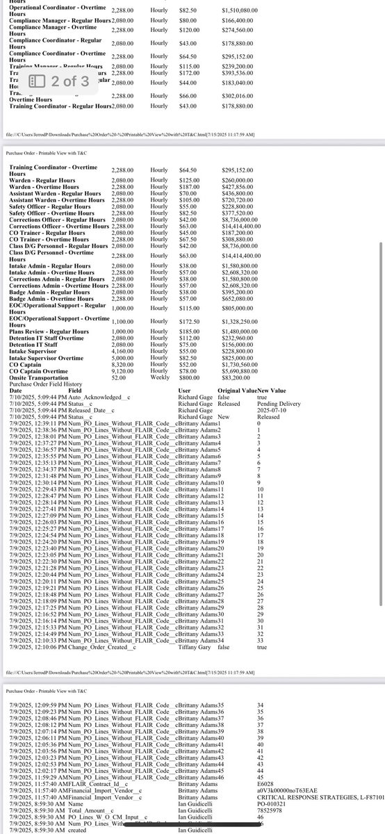 If you’re wondering how much public money the state is spending to staff this immigrant detention center in the middle of the Everglades, look no further as we have the contract for CRS (Critical Response Strategy). They are the ones “managing” the facility.