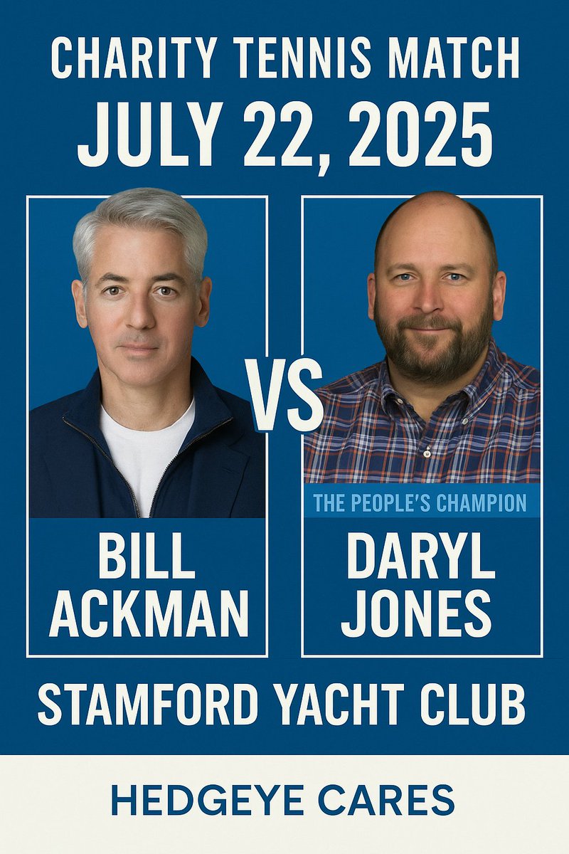 The Wall Street Tennis Match everyone has been asking for . . .