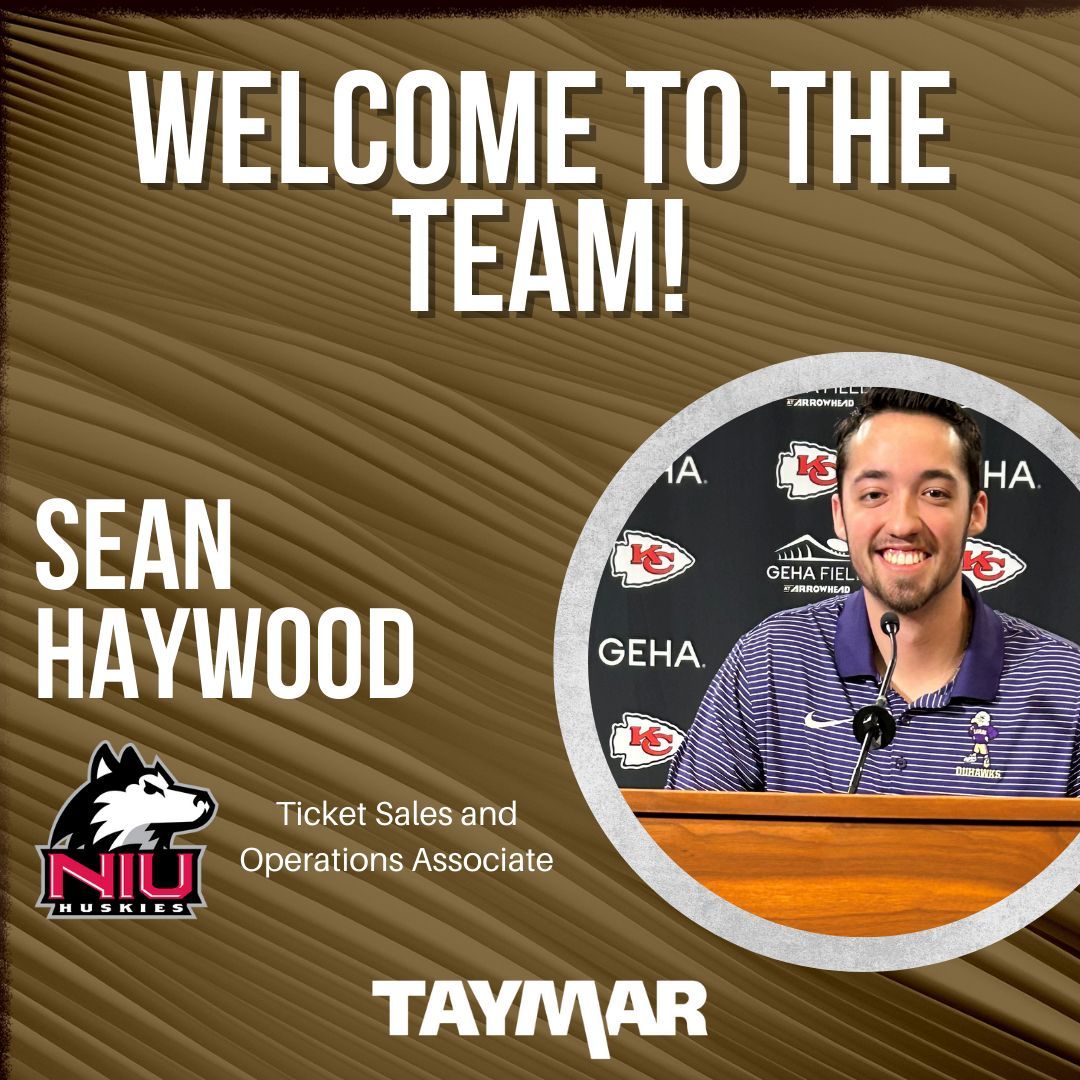 Taymarsalesu's tweet image. Please welcome Sean Haywood to @NIUAthletics and who is taking on the role of Ticket Sales and Operations Associate for #TeamTaymar. With a passion for sports, Sean admires the legendary Michael Jordan - a fitting inspiration as he embarks on this new journey in DeKalb.…