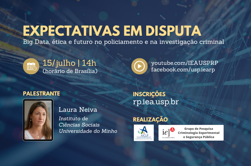 Almost time to go live with my talk: "Contested expectations – #BigData, #ethics, and the #future of #policing and #criminalinvestigation."

2PM Brasília | 6PM Portugal

Grateful to AICLP and the Experimental and Public Security Research Group for the kind invitation!