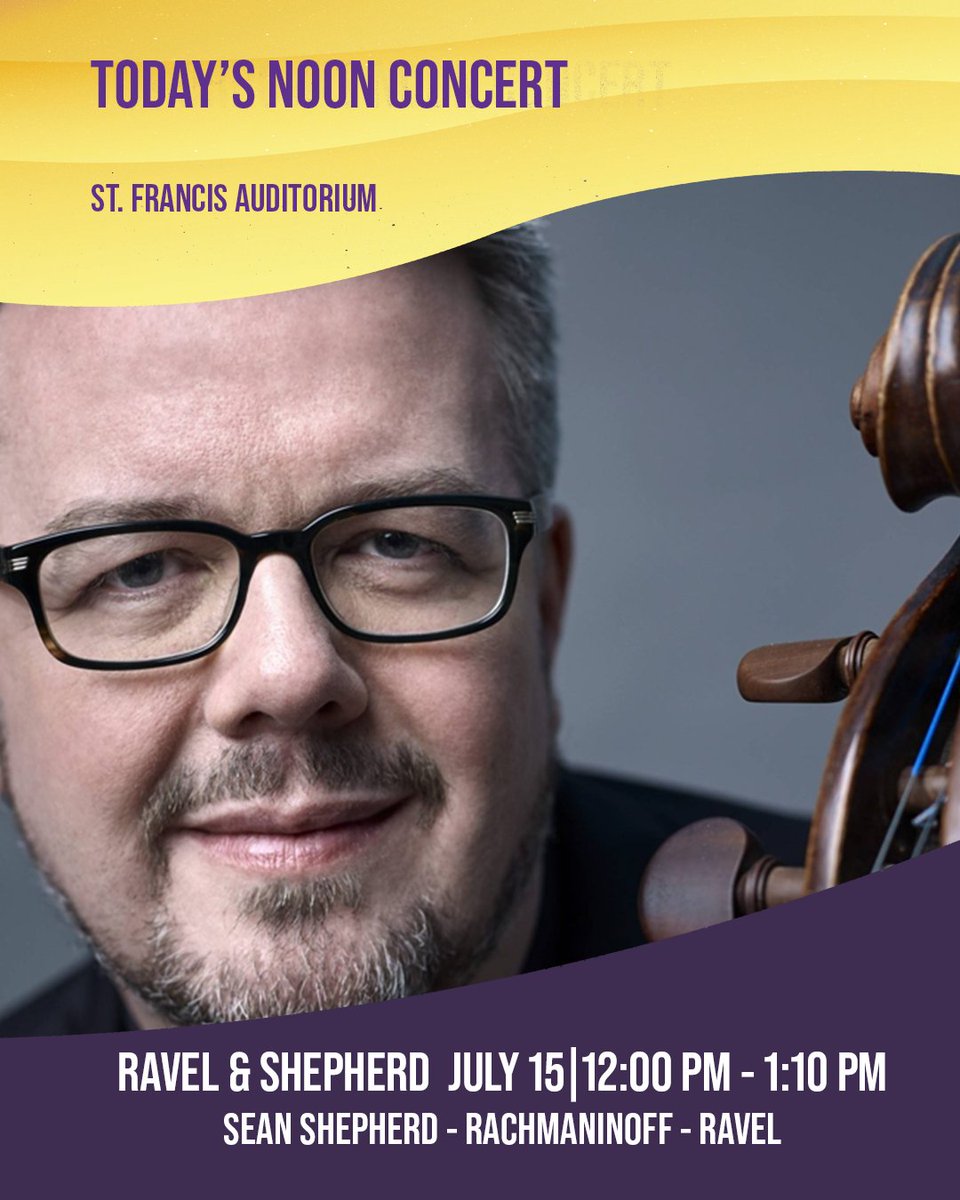 #Today's #noon concert is a thrilling sound quest with rare works and a spectrum of styles! Come to the #festival #santafe #NewMexico! A Premiere by #SeanShepherd plus #rachmoninoff #ravel #sfmcf