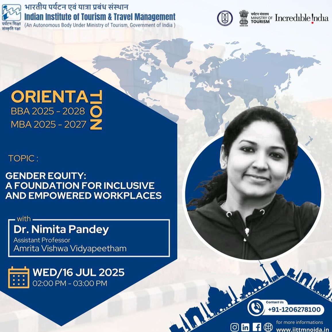 nimita_pandey's tweet image. Looking forward to interacting with bright minds of BBA and MBA at @iittmofficial Noida. 

Thanks for facilitating this discussion 🌸🙏