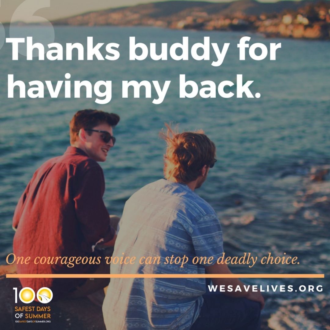 wesavelivesorg's tweet image. #100SafestDays One way to show love for your friends is prevent them from driving impaired. Wouldn't you want someone to do that for you?
#friends
#Protectionishumanity
#publicsafety
#DriveSmart
#Youhavethepower
Because we care . .