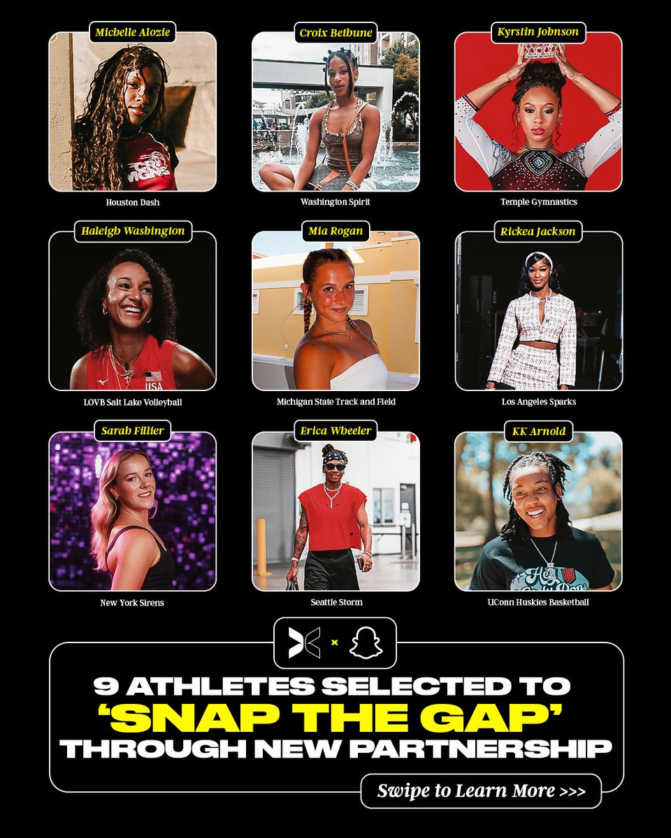 Introducing: Snap the Gap📱A first-of-its-kind female creator partnership with @snapchat 👏