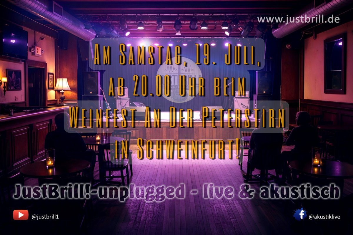 Am Samstag live in Schweinfurt!
#schweinfurt #weinfestanderpeterstirn #weingutdahms #justbrill