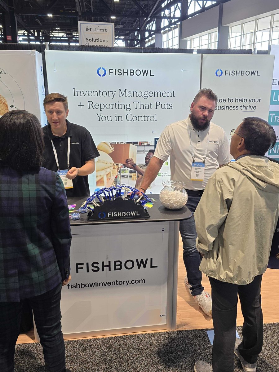 We’re having a great time at #IFTFirst in Chicago! The energy, innovation, and conversations here are unmatched. If you’re at the show, stop by Booth S4006 to see how Fishbowl can help you streamline your warehouse and inventory operations.