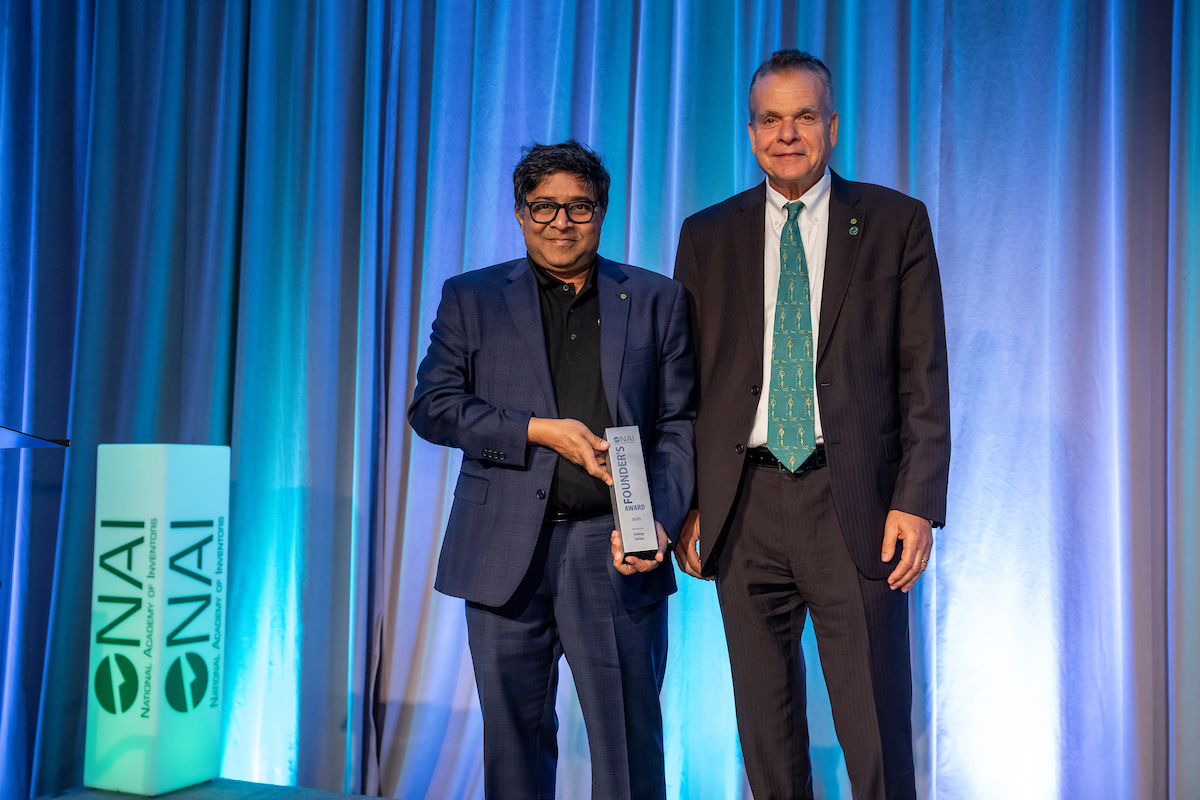 AcadofInventors's tweet image. Congratulations to Sudeep Sarkar, FNAI, Recipient of the 2025 NAI Founder's Award.
The NAI is honored to present the 2025 Founder's Award to Sudeep Sarkar, Interim Dean of the Bellini College of Artificial Intelligence, Cybersecurity, and Computing at #NAIMemberInstitution…