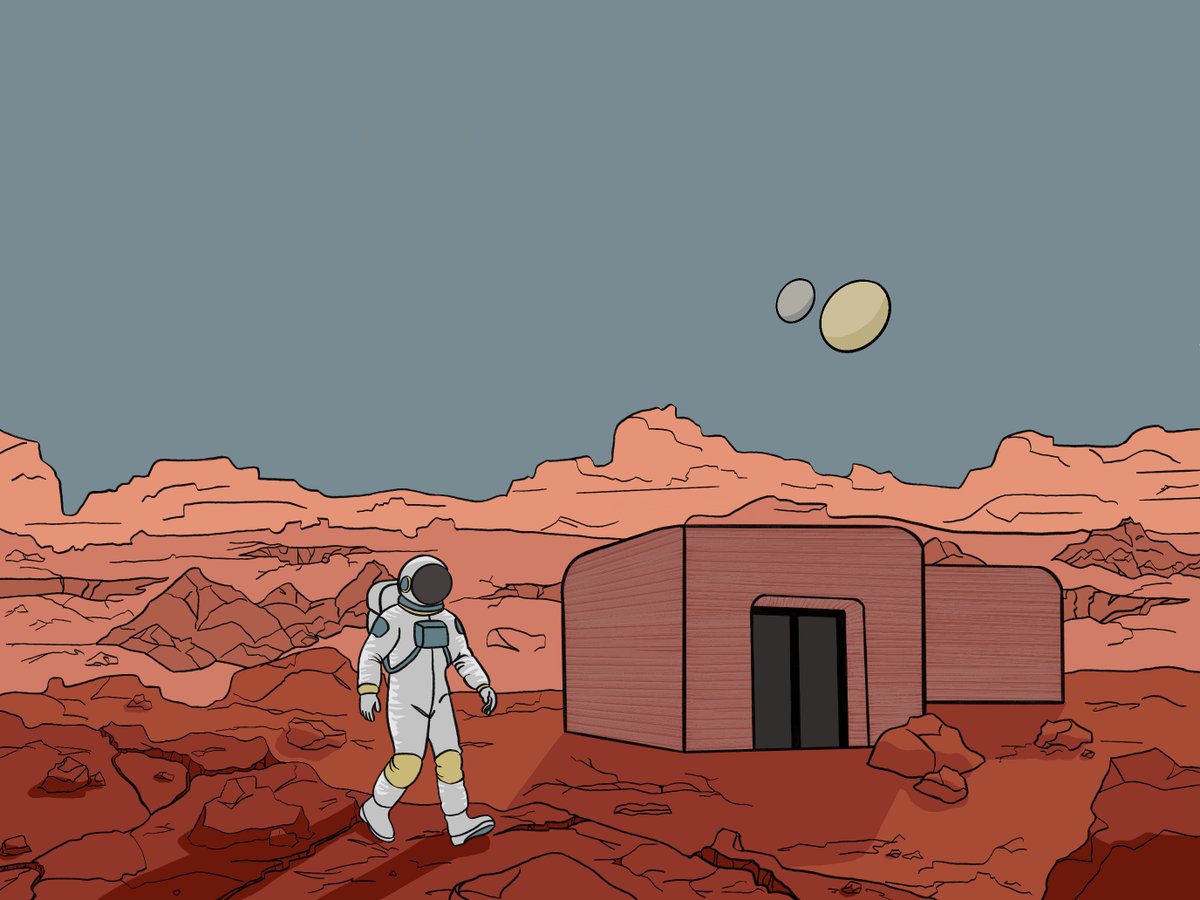 Growing Homes on Mars? Bioengineered living materials + Martian dirt + 3D printing = an extraterrestrial synthetic community.

Read more: tx.ag/ConstructionOn…
