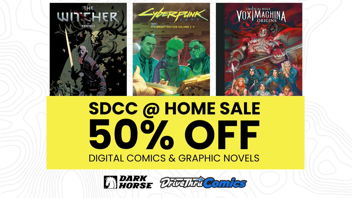 DriveThruComics's tweet image. Save big on Critical Role, Cyberpunk 2077, and The Witcher graphic novels from @DarkHorseComics
Get 'em here: tinyurl.com/a7sch664
#criticalrole #Cyberpunk2077 #VoxMachina