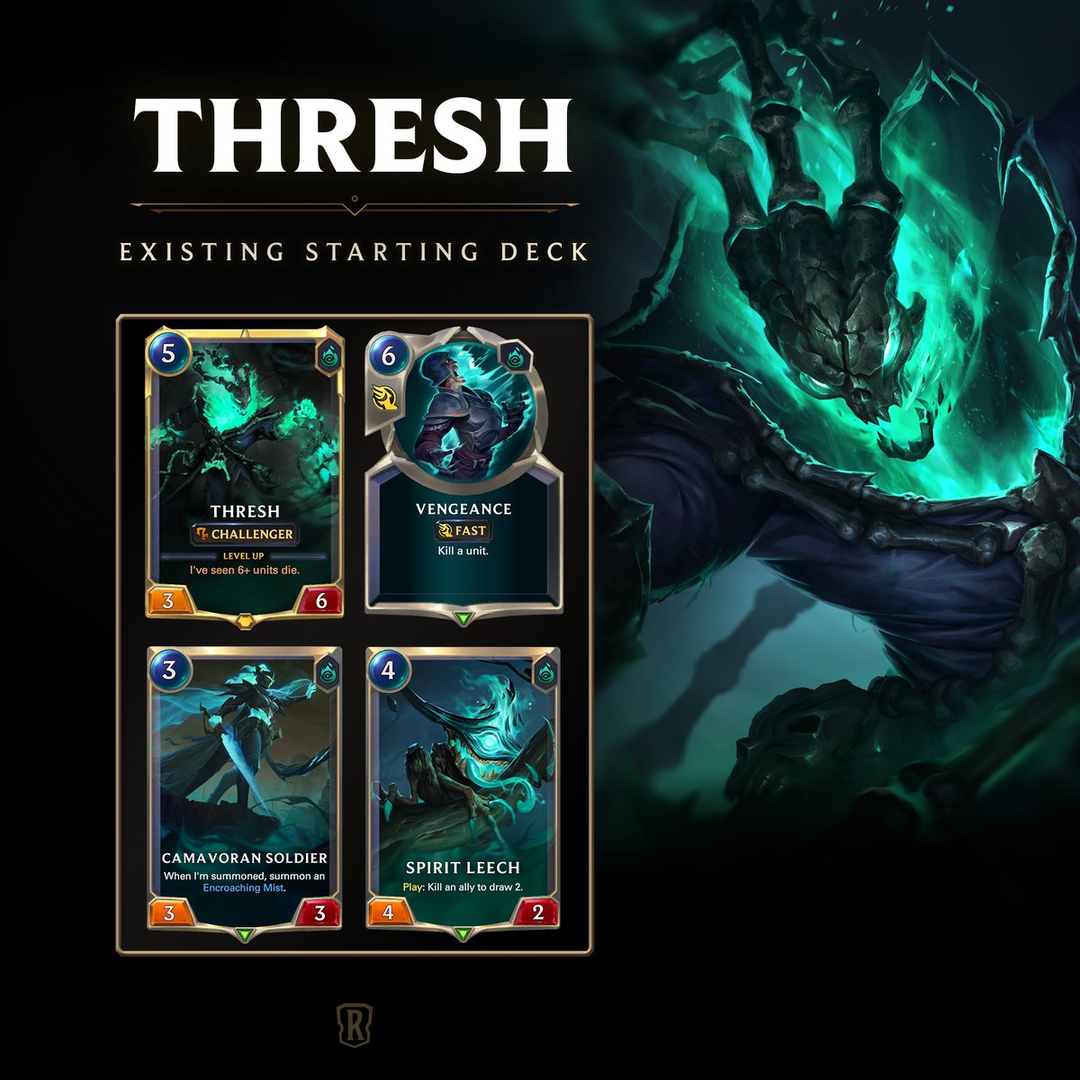 PlayRuneterra's tweet image. There's nowhere to hide. Thresh receives a brand new constellation in Patch 6.7, live on July 16.