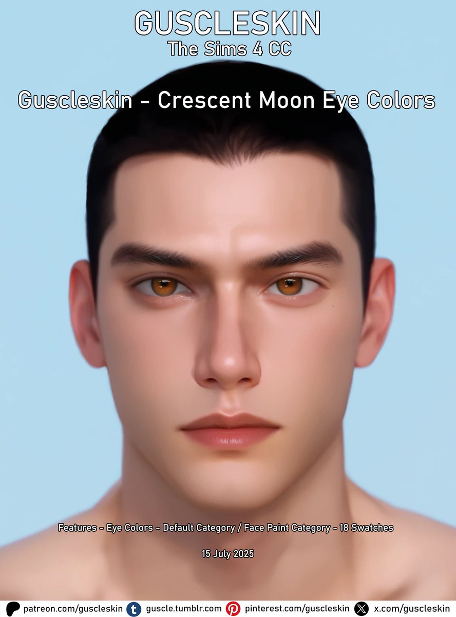 guscleskin's tweet photo. New Male CC July 2025 #TheSims4 #Ts4Men #Ts4 https://t.co/ZbgfPCsadk