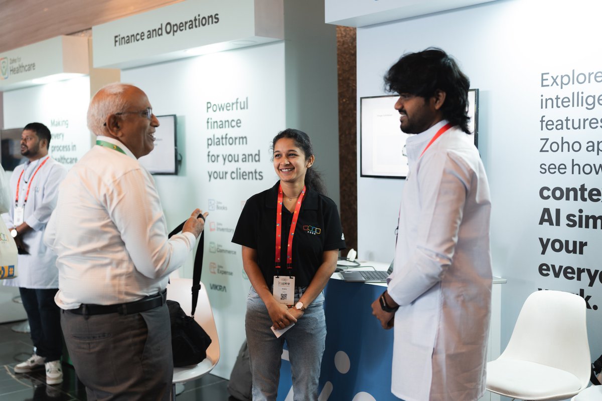 Zoho's tweet image. There’s something special about a room full of people building with purpose. #ZohoInspire2025 gave us that—and more. 😇
We discussed the strength of our Indian partner network, explored vertical solutions, addressed AI challenges like hallucinations, and shared how lasting…