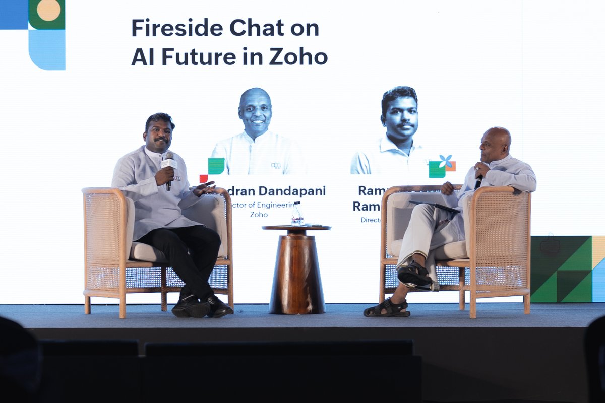 Zoho's tweet image. There’s something special about a room full of people building with purpose. #ZohoInspire2025 gave us that—and more. 😇
We discussed the strength of our Indian partner network, explored vertical solutions, addressed AI challenges like hallucinations, and shared how lasting…