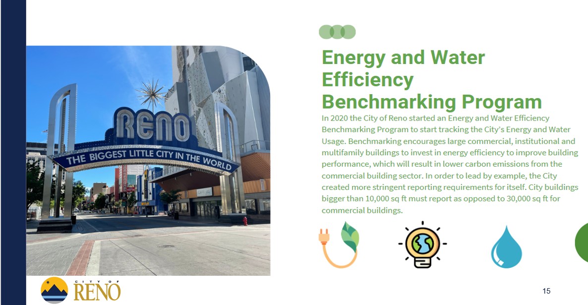 Our Environmental Services Manager gave a presentation today to local #facilitymanagers from Patagonia, the State of Nevada, Click Bond, UNR, and more on newly adopted energy codes, the benchmarking program, and the future of Energy Star. #communityengagement #sustainability