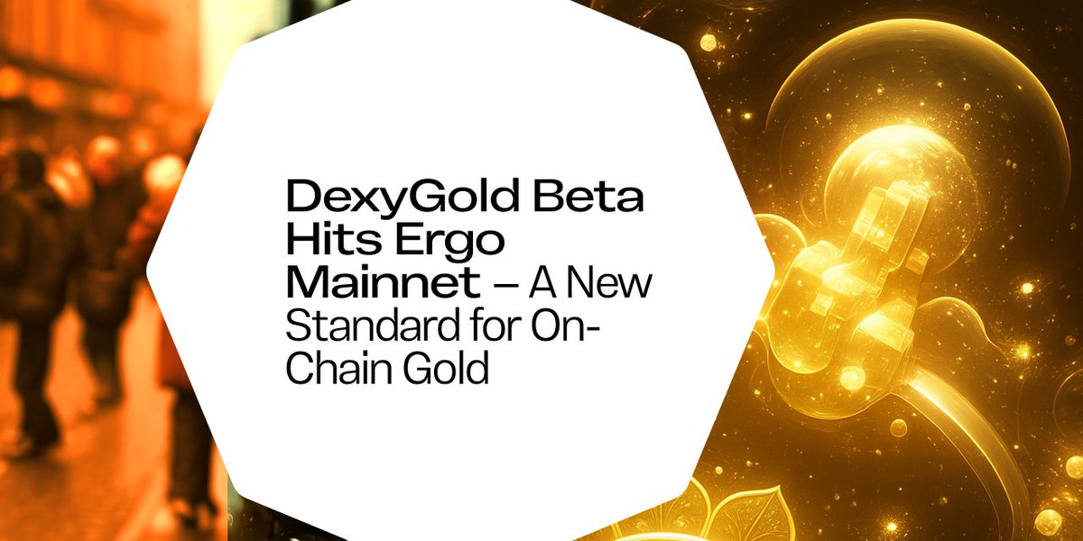 A Milestone for #Ergo DeFi 🔥

DexyGold is now live on mainnet, bringing another gold-pegged stablecoin to <a href="/ergo_platform/">Ergo</a>!

▪️crystalpool.cc by <a href="/c8e4d2/">c8</a> 
▪️ergoplatform.org/en/blog/DexyGo…