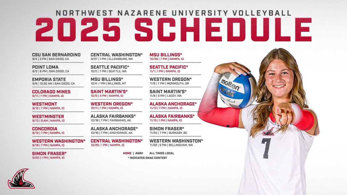 NNUSports's tweet image. The 2025 NNU volleyball season is right around the corner! 🏐🔥

🗓️: nnusports.com/sports/womens-…
