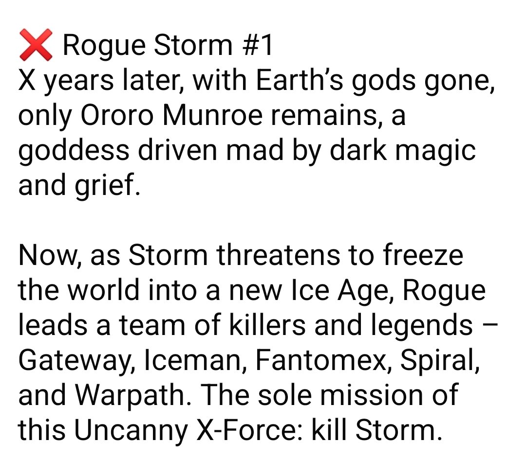 blackcomiclords's tweet image. #blackcomicpreorders
#ororospoilers #xmen #blackxmen #stormcasters #xspoilers #StormWatch