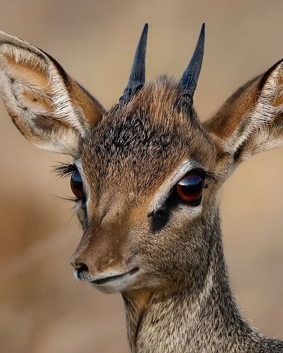 Afrika'nın güney ve doğusunda bulunan küçük bir antilop türü olan "Dik-Dik".