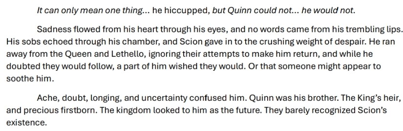 BoldickV's tweet image. Day 15: #JulyThrills
Scion can be a little whiny, but I think his heartbreak today justifies it a little bit.