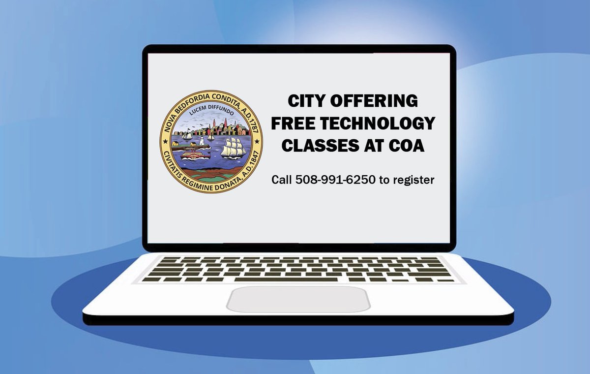 City of New Bedford (@newbedford_ma) on Twitter photo Mayor <a href="/JonMitchellNB/">Jon Mitchell</a> announced today that the City is offering free technology classes over the next ten months, thanks to a grant from <a href="/Mass_Tech/">MassTech Collaborative</a>. Spread the word if someone you know needs help building essential computer skills. More details on our site: newbedford-ma.gov/blog/news/free… Mayor <a href="/JonMitchellNB/">Jon Mitchell</a> announced today that the City is offering free technology classes over the next ten months, thanks to a grant from <a href="/Mass_Tech/">MassTech Collaborative</a>. Spread the word if someone you know needs help building essential computer skills. More details on our site: newbedford-ma.gov/blog/news/free…