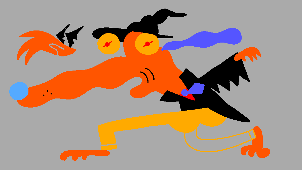 gremplin's tweet image. like a month and a week away from PSL but spookytimes art just wants to get out. it's failing hard but it's trying.