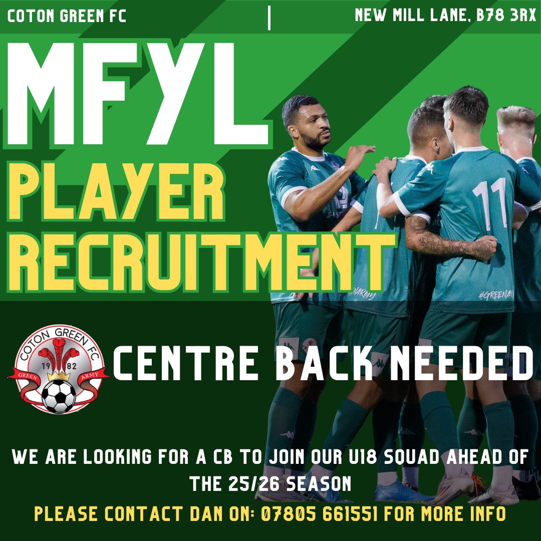 Coton Green FC tweet media