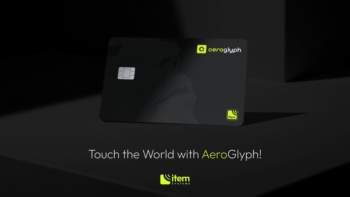 item_systems's tweet image. More secure than a passport. Built to outlast the Apps you use. 

Announcing the AeroGlyph card.