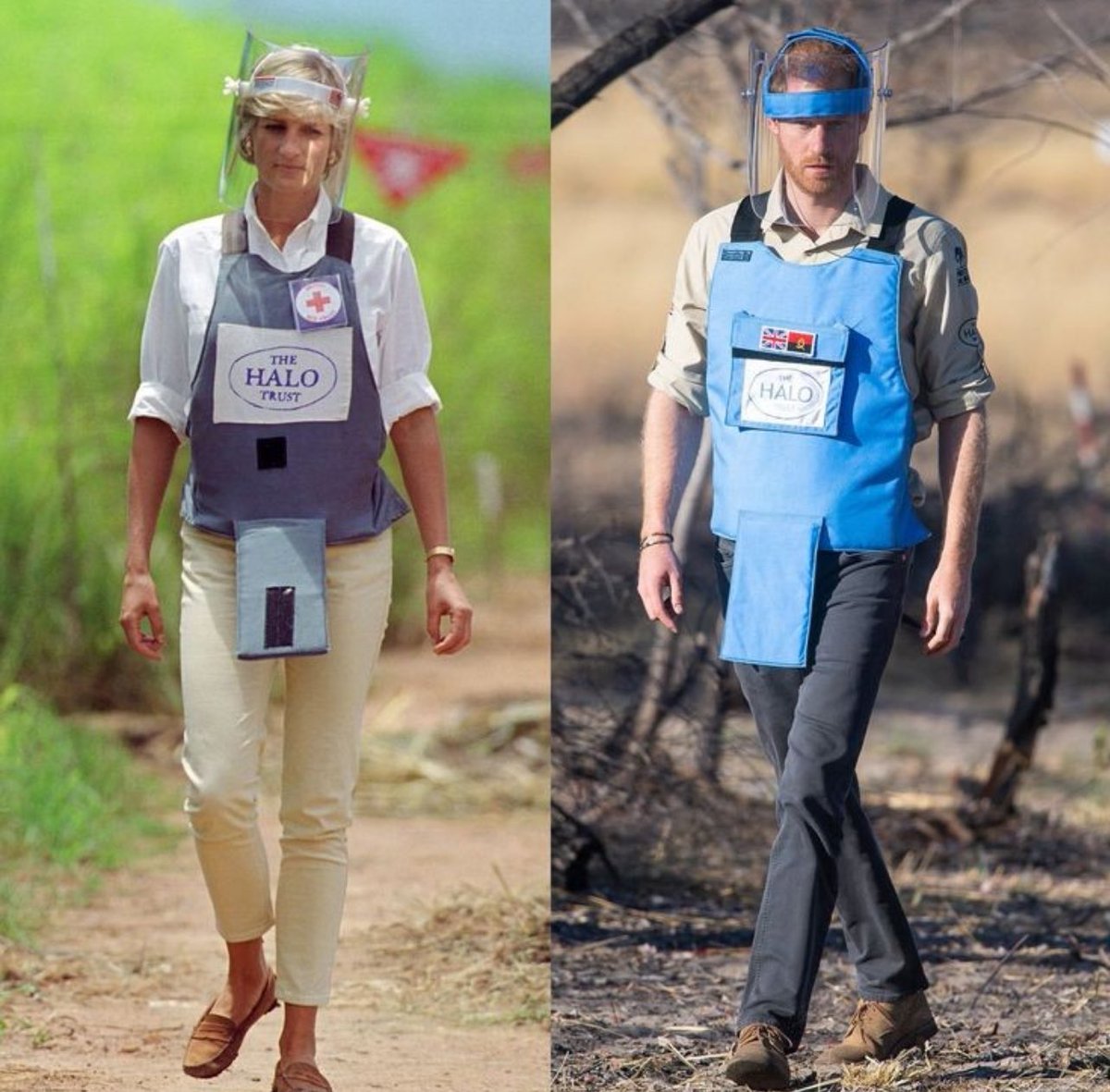 Vanix31's tweet image. Harry doing the same work his mother princess diana did, I JUST KNOW SHE IS IN HEAVEN WEAPING 😢🥺
#PrinceHarry #Diana.