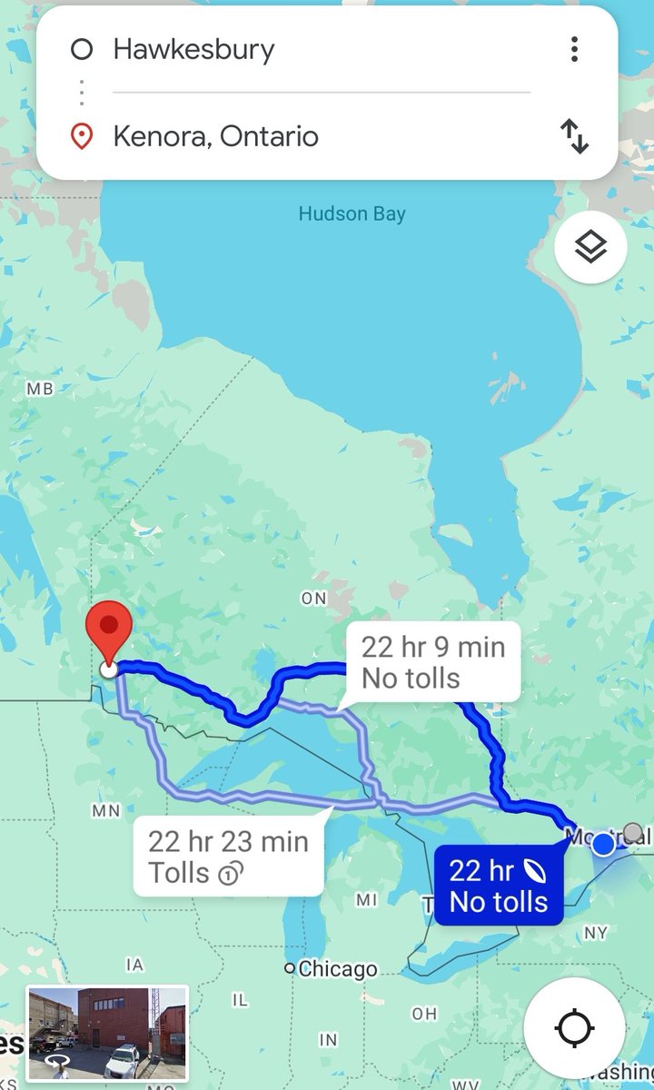The American mind cannot comprehend driving for 23 hours and still be in Ontario