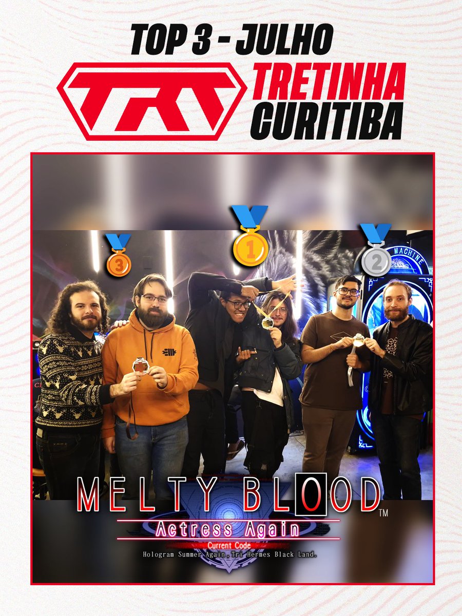 TRTChamp's tweet photo. Melty Blood Duplas
🏆Sark &amp; Chronologic
🥈Kovac &amp; Will
🥉Cainã &amp; Pneu https://t.co/uW0tZRGPlh