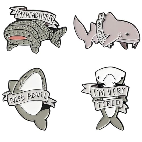 worryforme's tweet image. I just received Cute Cartoon Brooch Pins Enamel Brooches Lapel Pins Badge Women Clothing Bag Decor - Shark from onlyeyesman &lt;3333 throne.com/worryforme