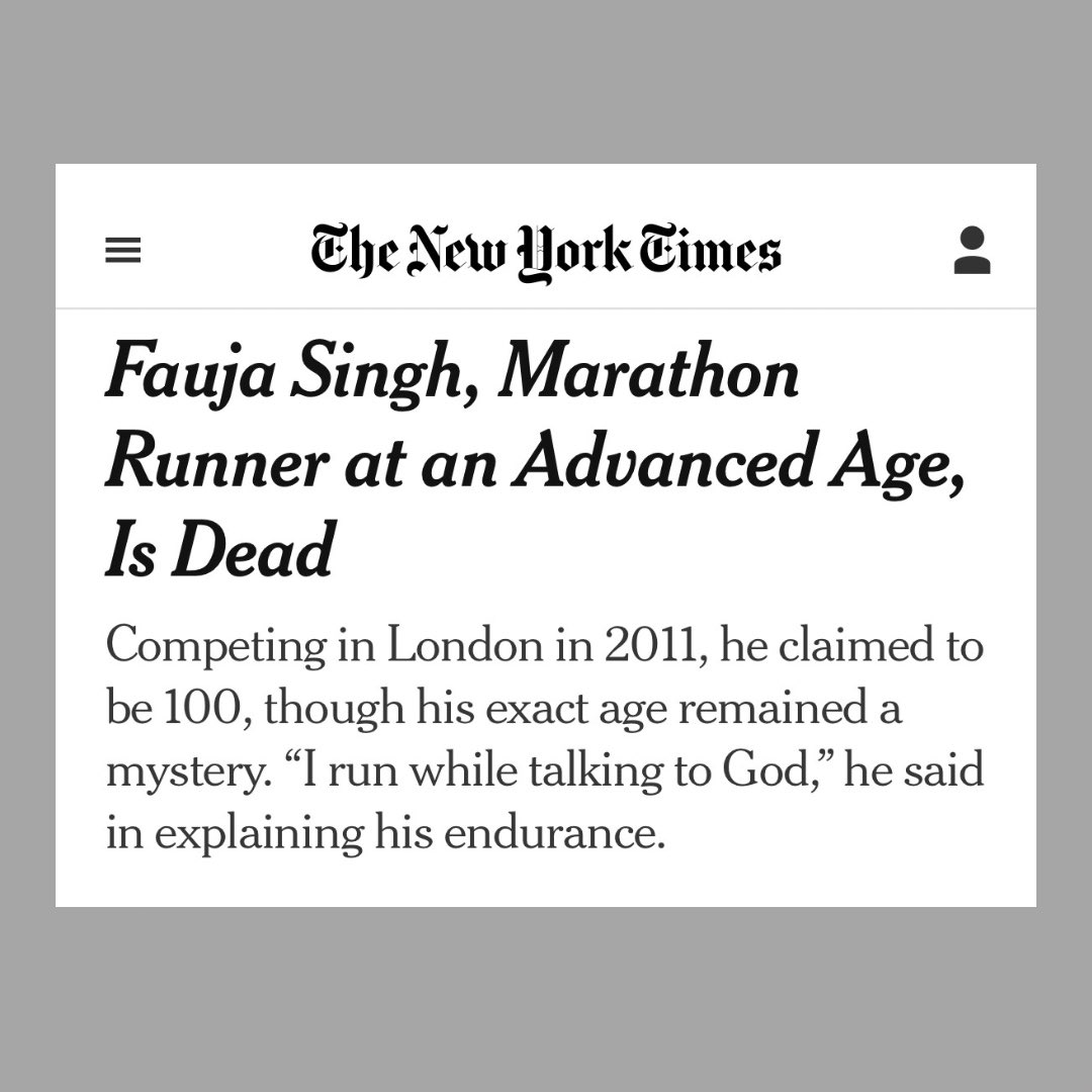 From the <a href="/nytimes/">The New York Times</a>:

“He set eight world records for the 95-plus age group in events ranging from 100 meters to 5,000 meters, or 3.1 miles. Doug Smith, the co-chair of Ontario Masters Athletics, called it the “most astonishing achievement” he had ever witnessed”