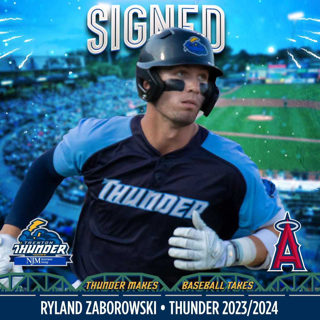 🖊️SIGNED!🖊️

Thunder Infielder Ryland Zaborowski signed with the <a href="/Angels/">Los Angeles Angels</a> as a UFDA!

#TrentonMakesBaseballTakes⚾️