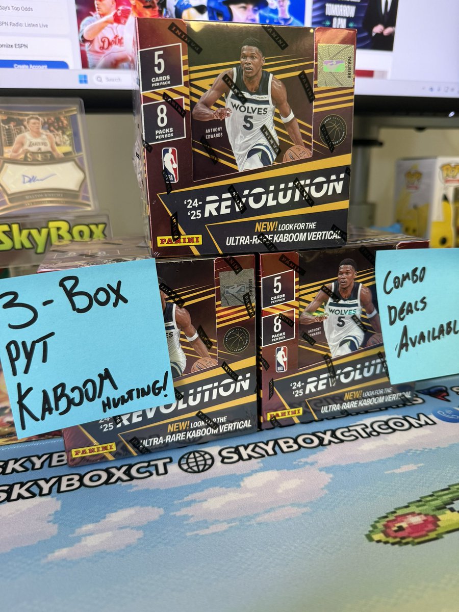AlexShoudy's tweet image. Live now on Fanatics! Revolution 3 box PYT
Don’t miss Skybox Collectibles's stream on Fanatics Live! get.fanatics.live/X8WW/xcqp8qeb