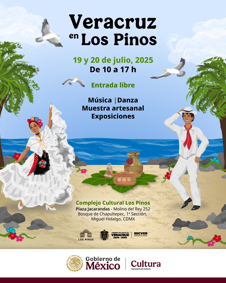 Secretaría de Cultura (@cultura_mx) on Twitter photo El <a href="/CC_LosPinos/">Complejo Cultural Los Pinos</a> recibirá este fin de semana el festival “Veracruz en Los Pinos”, donde lo mejor de las tradiciones, música, gastronomía y artesanías se reúnen para exponer la diversidad cultural de este estado.
Este evento multidisciplinario celebra la rica herencia veracruzana El <a href="/CC_LosPinos/">Complejo Cultural Los Pinos</a> recibirá este fin de semana el festival “Veracruz en Los Pinos”, donde lo mejor de las tradiciones, música, gastronomía y artesanías se reúnen para exponer la diversidad cultural de este estado.
Este evento multidisciplinario celebra la rica herencia veracruzana