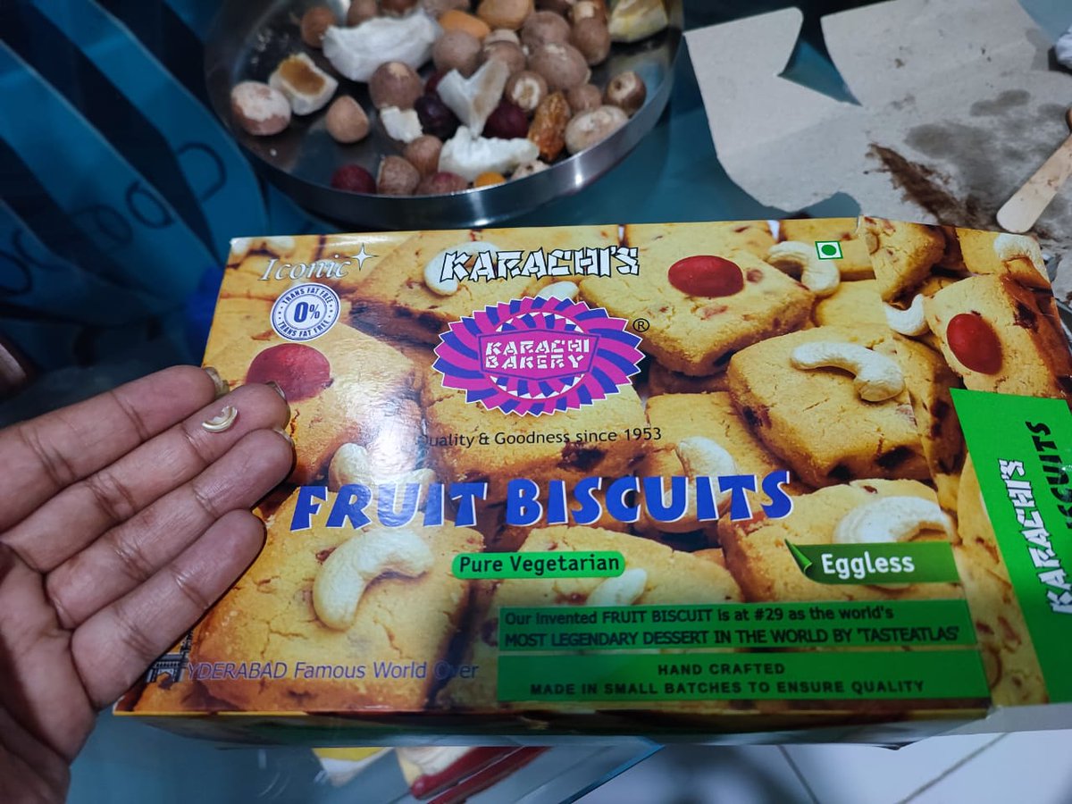 sagar_vgade's tweet photo. Disgusted! Found a T-shirt button in a Karachi Bakery fruit biscuit purchased from D-Mart Hyderabad. This is a serious health hazard – it could have been swallowed! @KarachiBakery what are your quality control standards?! This is unacceptable. #FoodSafety #DMart https://t.co/EKv4rOZUJ8