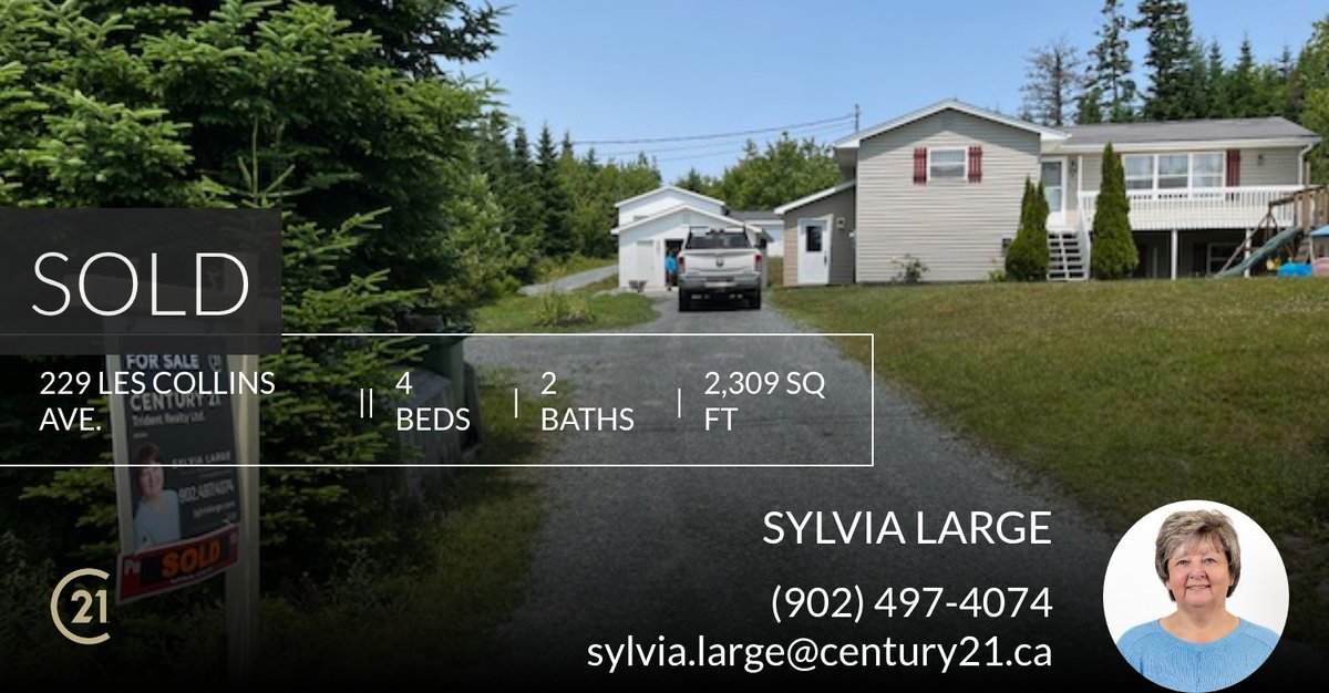 sylvia_large's tweet photo. Sold in Porter's Lake

Sylvia Large
Century 21 Trident https://t.co/YXWPBwjBo3 https://t.co/xde0XJUA1f