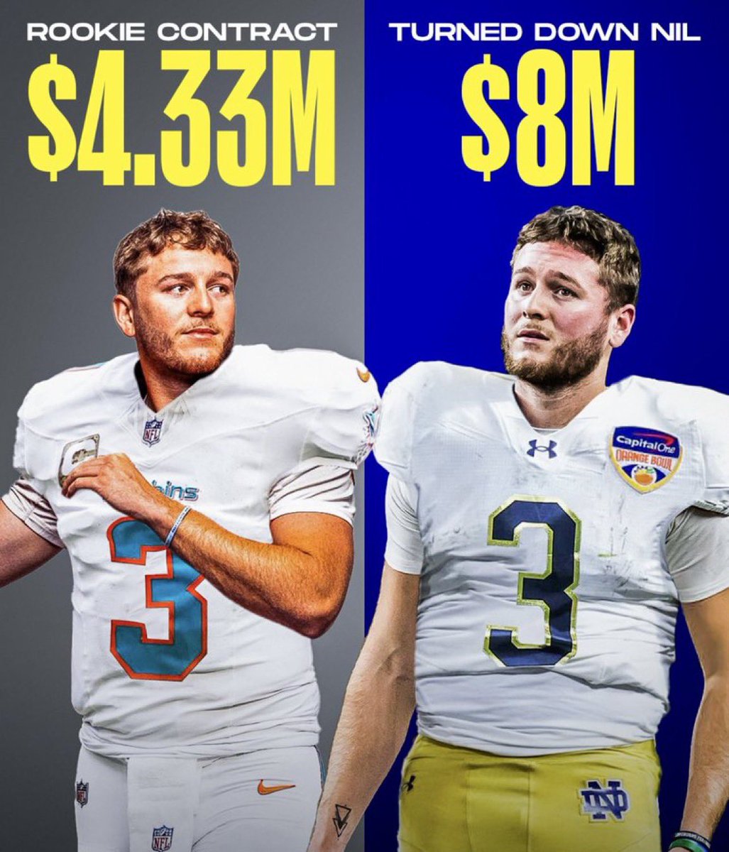T_Fet_'s tweet image. Is that why you were trying to pay Quinn Ewers $8 million to keep CJ Carr on the bench?