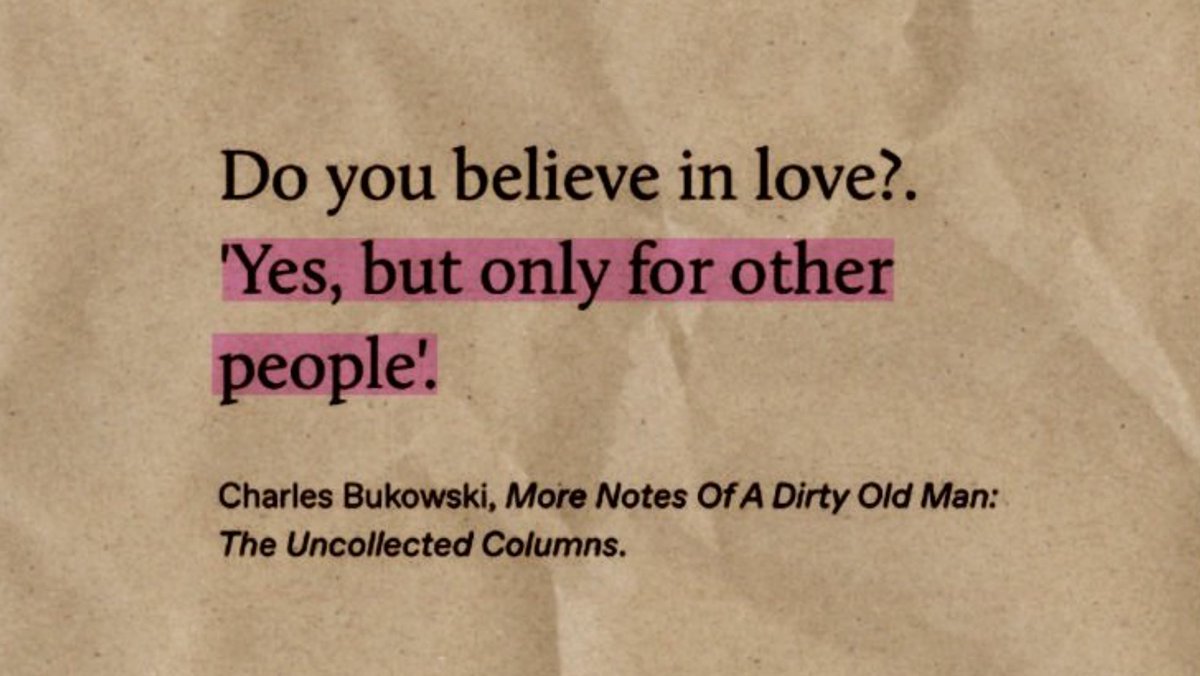 Charles Bukowski | Poet & Novelist ✍️ (@bukowskiquot) on Twitter photo 