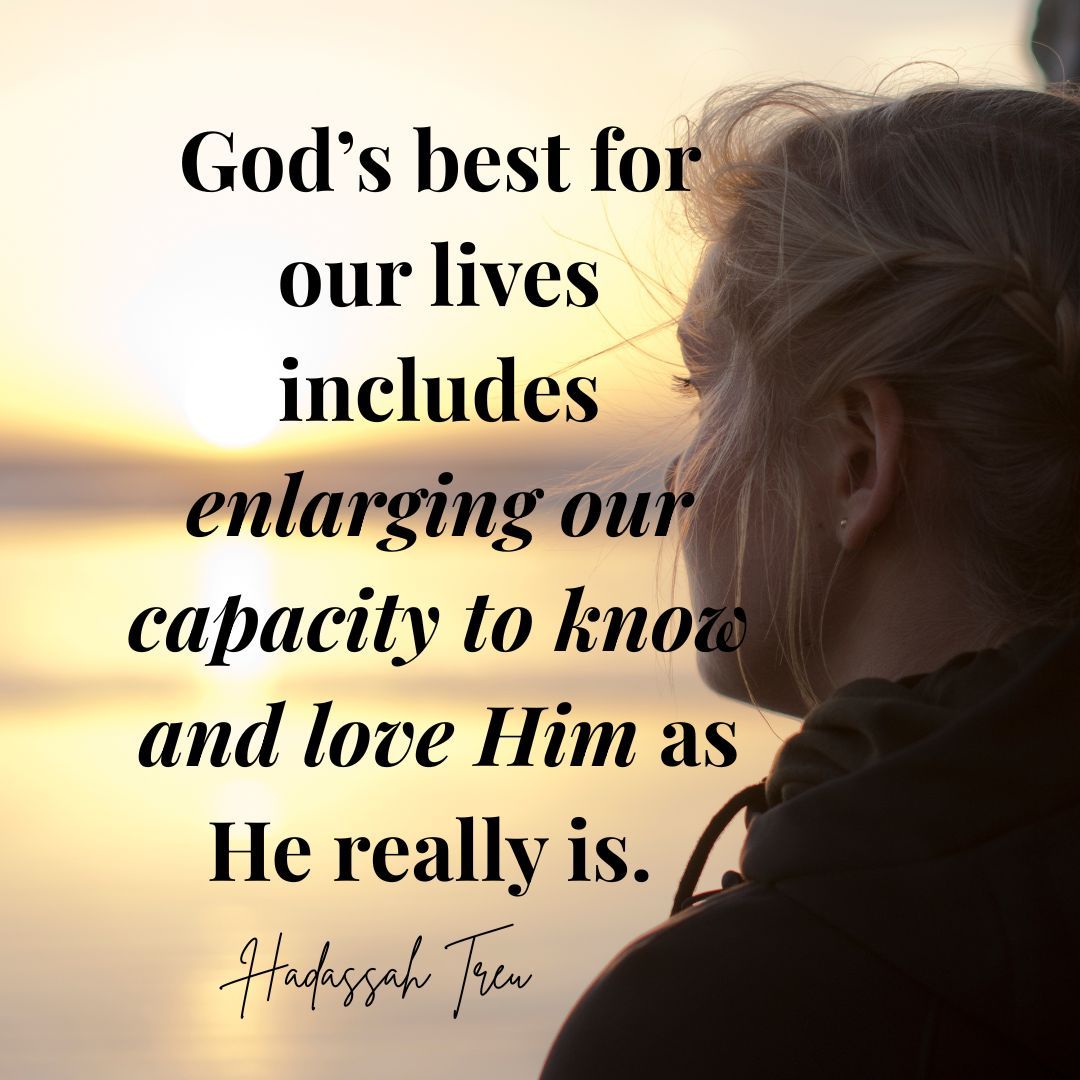 God’s best for our lives includes enlarging our capacity to know and love Him as He really is. 

Read mote here: onthewaybg.com/how-does-gods-… 

#trustGod #spiritualgrowth  #growth